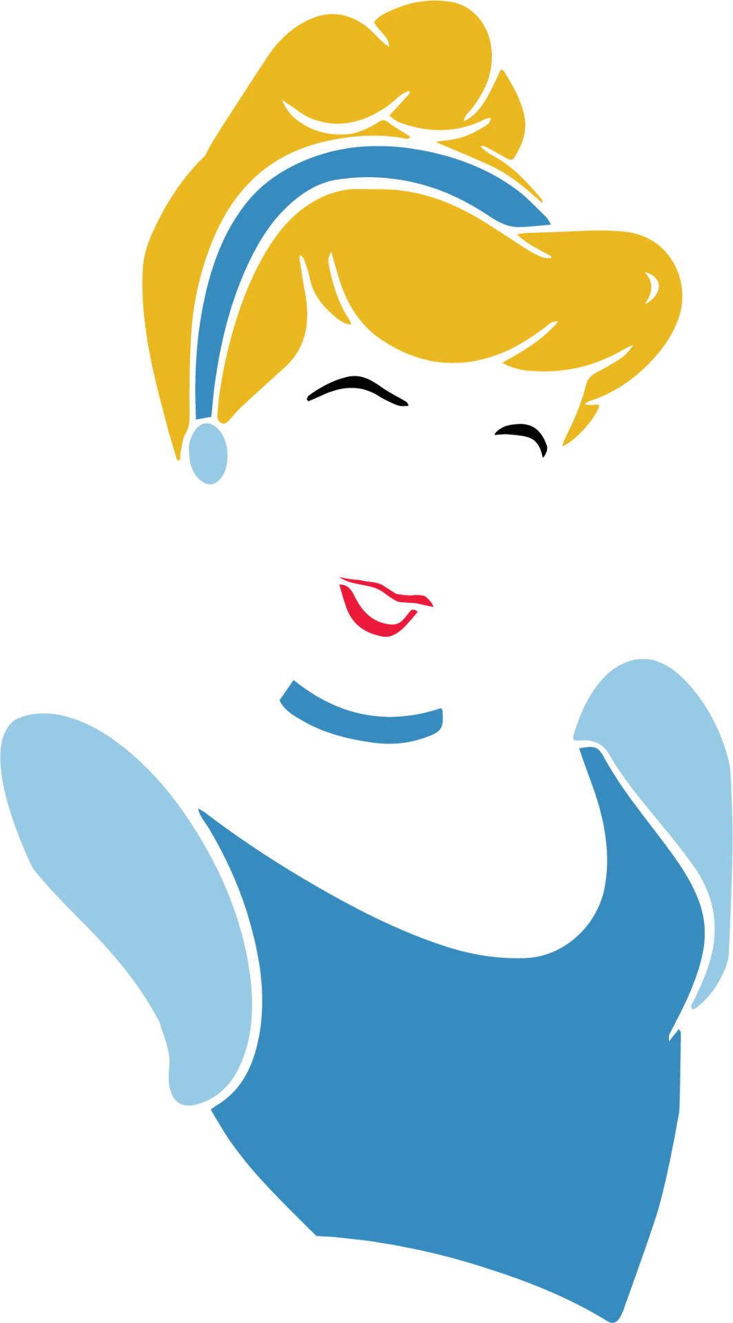 Midnight Princess Silhouette Print